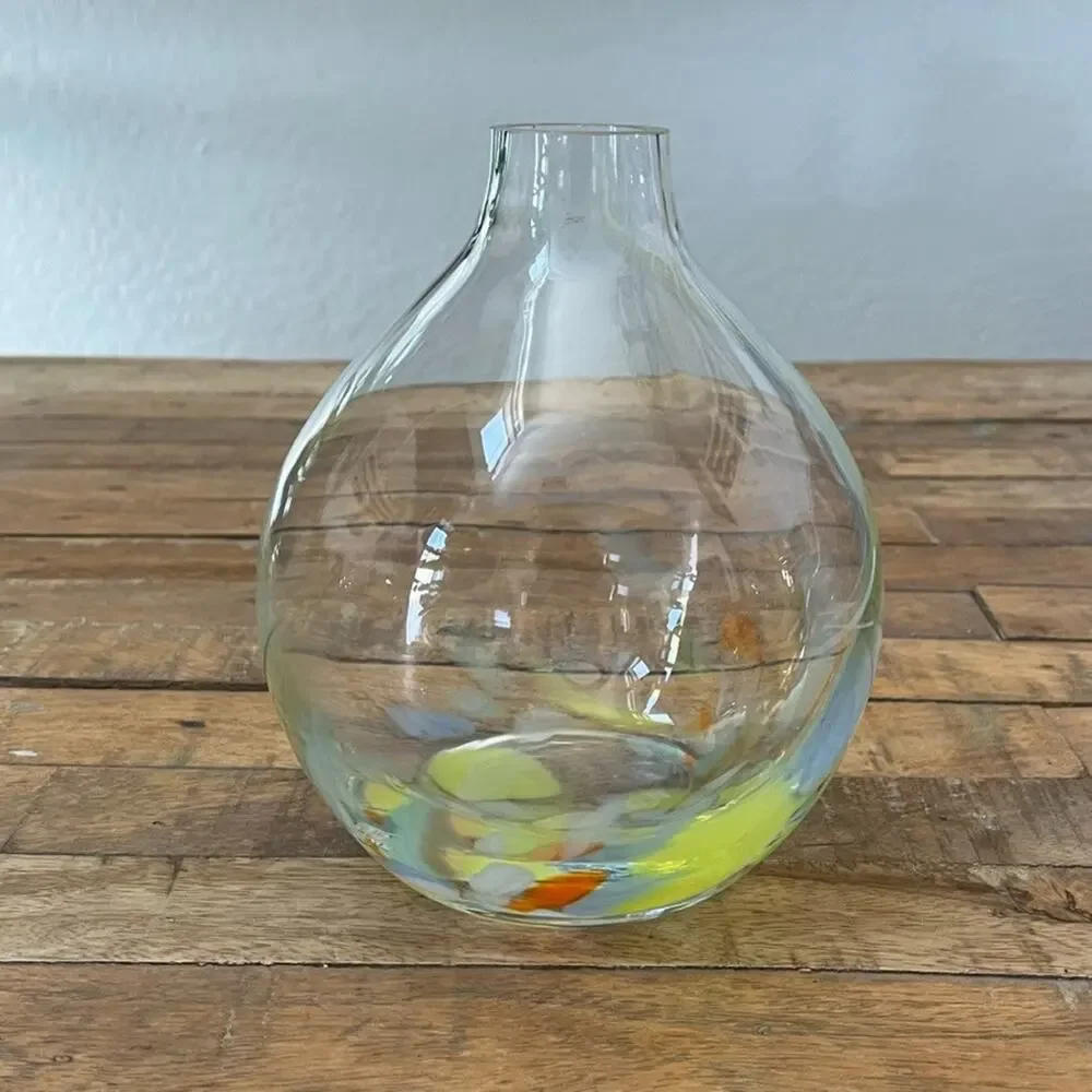 Hand Blown Art Glass Bud Vase 8